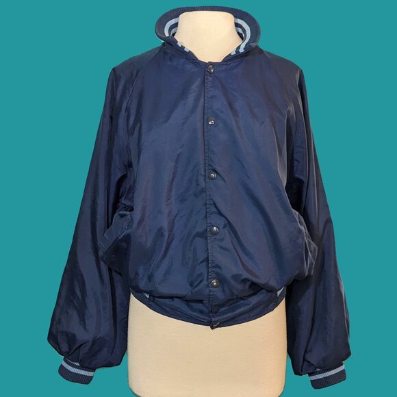 Aventura Vintage Navy Windbreaker Size XL Preowned - Picture 1 of 7